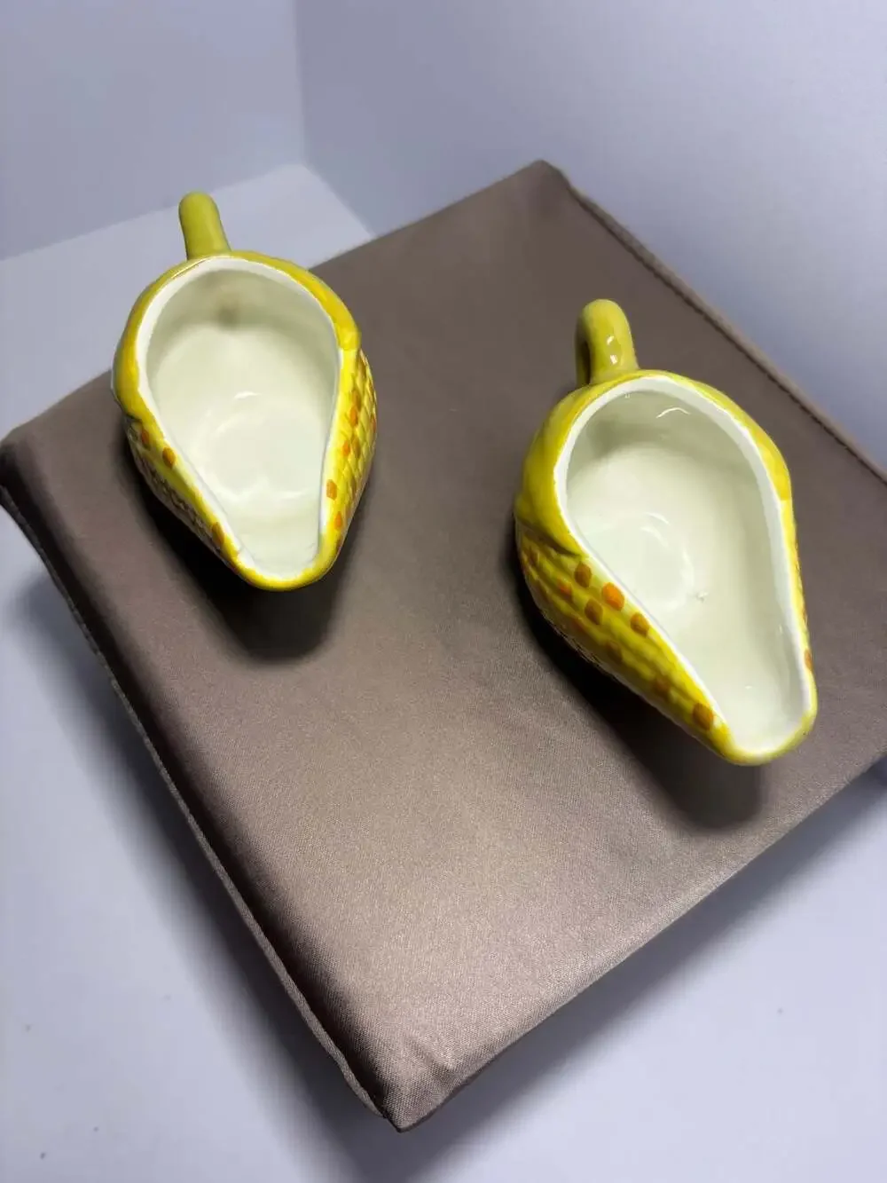 Double Nice Co. Melted Butter Servers Set of Two Fall Corn on Cob Miniatures